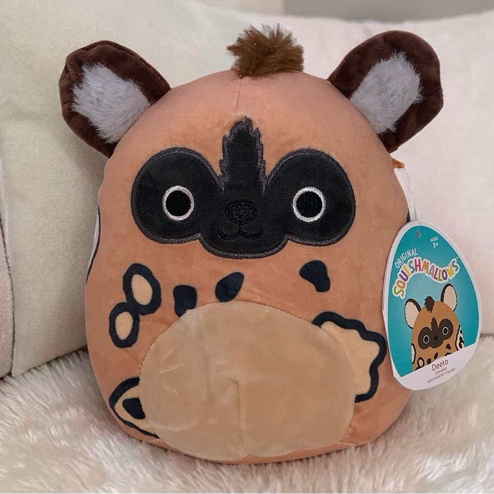 Squishmallows Deeto Hyena 7.5” Plush NWT Kellytoy Stuffed Animal 2021